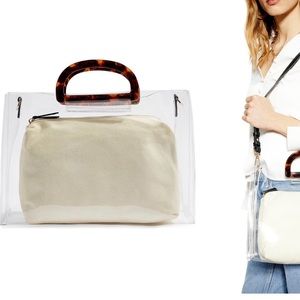 Topshop Malibu Transparent Tote